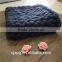 smoky gray color Merino Wool Blanket long warm knit chunky handmade blanket