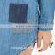 Latest Denim Shirt Dress,Women Fashion New Design Causal Classic Wear