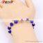 Xuping Factory supply bracelet beads, 18k gold color custom bracelet, blue bead bracelet for girl