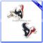 Cheap zinc alloy nickel plating enamel designer cufflinks