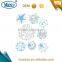 Merry Christmas Removable Decorative Aluminum Foil Sticker