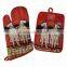 Cotton Country Kitchen Towel set OVEN GLOVE / OVEN MITT Gift
