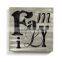 MDF Sign Aluminum Wall Printing With Word Decoration