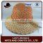 stylish hand crocheted raffia straw hat