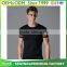 New fashion men's 100% polyester short sleeve slim fit dry fit elastic sport t shirt