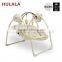 baby automatic swing with plastic shell seat in europe with luxury plastic shell seat