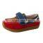 Wholesale Kids Baby Blue Suede Causal Boat Shoes with Plain Design