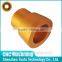 Gold plating aluminum cnc machining turning parts made in Guangdong