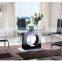 TB Popular Design Wood Black Lacquer Glass Dining Table Design