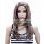 Synthetic rose long wig japanese 180% density full lace wig display mannequin head wig