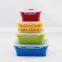 4 pack Collapsible Expandable Silicone Lunch Box