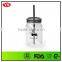 BPA Free 720 ml Single wall plastic bottles with straw and lid