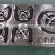Household table top built-in 5 Burns gas stove with grill and oven portable gas stove