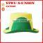 Custom Fans Green Yellow Green Crazy Fans Flag Brazil Funny Carnival Top Hat