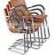 Styling leater visitor chair /stackable chair/reception chair /chromed chair /computer chair