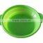 Hot sell cheap portable heat resistance 100% food grade silicone salad bowl