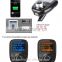 1.8 Inch Wireless Bluetooth FM Transmitter Car Kit with USB Charging Ports, Compatible with all Mobile Audio Devices