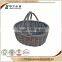 Professional Accept OEM rustic hinging square storage wicker basket storage