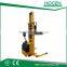 2000kg, lifting height 2500mm semi manual forklift manual hydraulic stacker