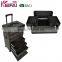 Professional Nylon Nail Make Up Trolley Case With Retractable Handle