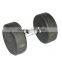 Gym body building machine Fixed black rubber dumbell Professional use Fitness Equipment