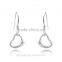 High quality heart shape fashion drop earring cute silver jewelry