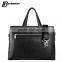 black crossbody messenger handbag business tote bag for men