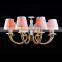 8 Light Brass Classic Pendant Chandelier With Bronze Color