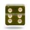 Acrylic Pink Dice Colourful Knob
