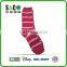 colorful double stripe fluffy socks