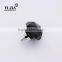 1 2/7 inch black enamel zinc base glass handles for dresser drawers
