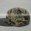 Camo Flat Bill Cap,plain Brim Abapback Hat