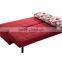 Factory supply modern design red fabric price of sofa cum bed