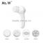 4 in 1 water proof facial cleansing brush/facial vibrating beauty massage brush