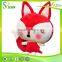 High quality cotton stuffed cheap wholesale custom fox plush toys