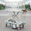 Electric Motorcycle Scissor Lift Table With One Cylinder & Wire Fence