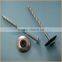 Top quality flat top yellow coated ring/smooth coil roofing nails trusted Chuanghe suppliers from  com
