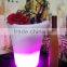 Manufacturer L25*W25*H29CM PE ice bucket stand lighted with remote control 16 mix changeable colors
