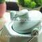 Customize logo porcelain chinese tea pot with steel handle