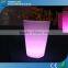 Garden Use Remote Control RGB Colorful LED Plastic Flower pot with Drainage Water Design