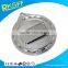 Die casting zinc alloy silver torch medals