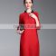 New arrival fashion stand collar women pleated A-line dress