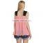 Maxnegio new fashion black strap sleeveless chiffon blouse ladies tops latest design