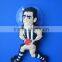 Suction cup football character soccer character figurine for window