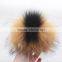 Myfur 2016 Fashion Hat Accessories Fur Ball Hot Sale Genuine Raccoon Fur Pom Poms