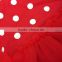 2015 new red dot baby romper tutu romper dress with matching headband and leg warmer
