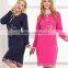 NEW DESIGN WINTER LADY'S NIGHTGOWNS PLUS SIZE THICK O-NECK WITH BOTTON COTTON GOWNS