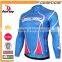 BEROY Free Design Thermal Cycle Shirt, Blue Dryfit Bicycle Cycling Jersey