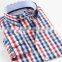  2016 new style bright check pattern cotton shirt elegant for men