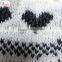 Lady fashion hat 100%Acrylic love jacquard gift for girlfriend